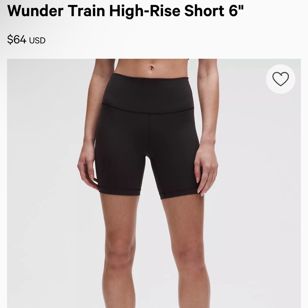 Wunder Train High-Rise Biker Short 6"